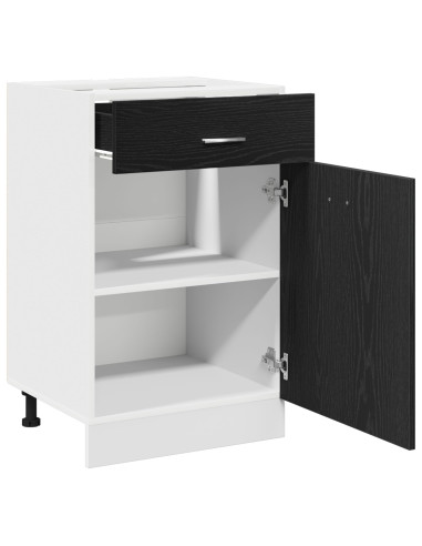 Armadio pensile Rovere Nero 50 x 46 x 81,5 cm Legno multistrato