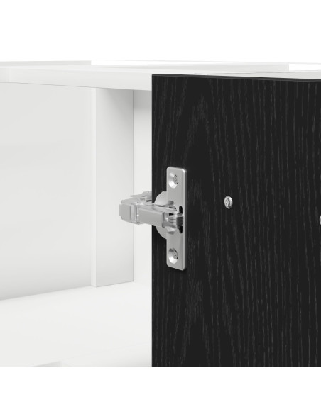 Armadio d'angolo in rovere nero  - 75.5x75.5x81.5 cm