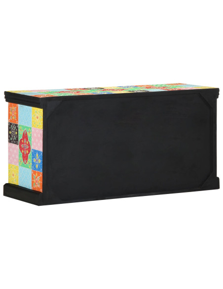 Mobile TV  Multicolore 100x35x50 cm in Legno Massello di Mango