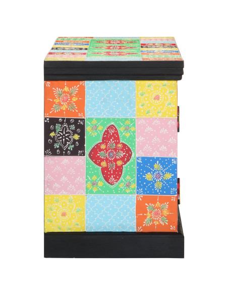 Mobile TV  Multicolore 100x35x50 cm in Legno Massello di Mango