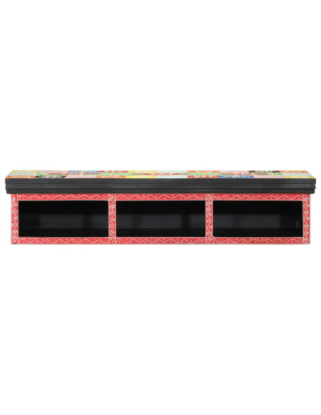 Mobile TV da parete  Multicolore 100x30x22cm Legno ingegnerizzato