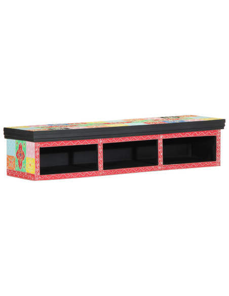 Mobile TV da parete  Multicolore 100x30x22cm Legno ingegnerizzato