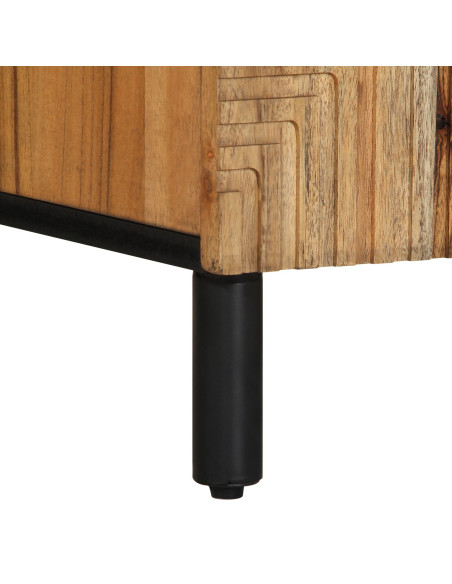 Unità TV con porta Legno di Acacia Massello 105 x 33,5 x 46 cm