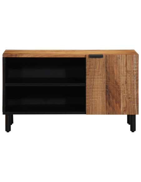 Unità TV con porta Legno di Acacia Massello 80 x 31,5 x 46 cm