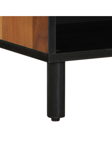 Unità TV con porta Legno di Acacia Massello 80 x 31,5 x 46 cm