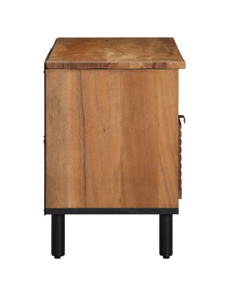 Mobile TV  100x33,5x46 cm in legno massello di acacia
