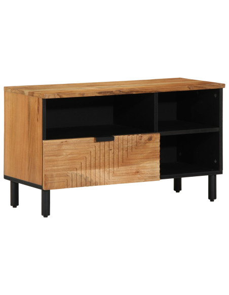 Mobile TV  80x33,5x46 cm in legno massello di acacia