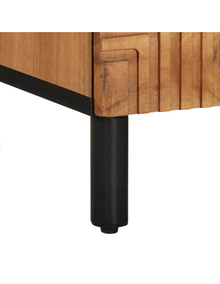 Mobile TV  100x33,5x46 cm in legno massello di acacia