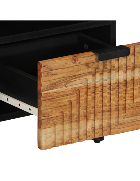 Mobile TV  100x33,5x46 cm in legno massello di acacia