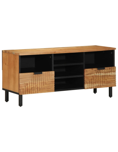 Mobile TV  100x33,5x46 cm in legno massello di acacia