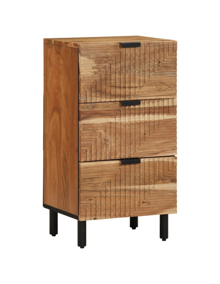 Mobiletto  40x33x75 cm in Legno Massello di Acacia