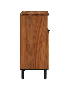 Credenza Naturale 60 x 33,5 x 75 cm Legno di Acacia Massello