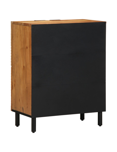 Sideboard  60x33x75 cm in legno massello di acacia