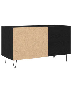 Mobile porta vinili con lo scaffale Rovere Nero 85 x 38 x 48 cm