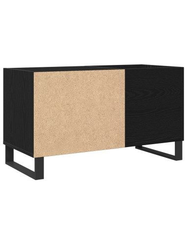 Mobile porta vinili con lo scaffale Rovere Nero 85 x 38 x 48 cm