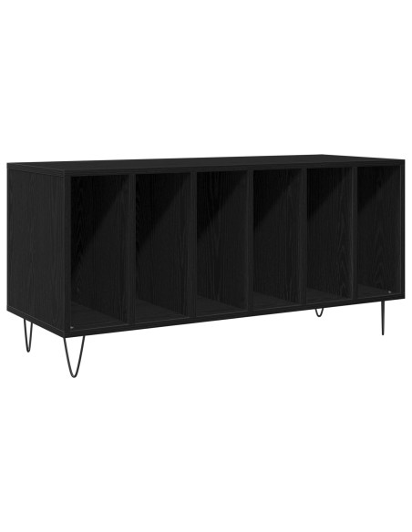 Cabinet per registratori  Nero Rovere 100x38x48 cm Legno ingegnerizzato
