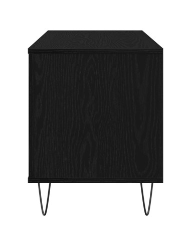 Mobile porta vinili Rovere Nero 100 x 38 x 48 cm