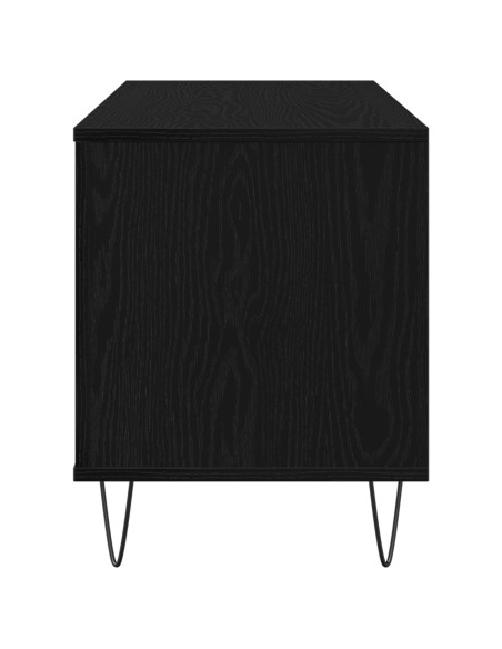 Mobile porta vinili Rovere Nero 100 x 38 x 48 cm