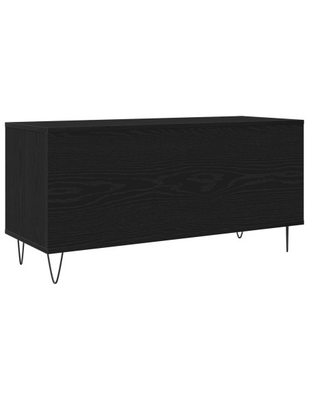 Cabinet per registratori  Nero Rovere 100x38x48 cm Legno ingegnerizzato