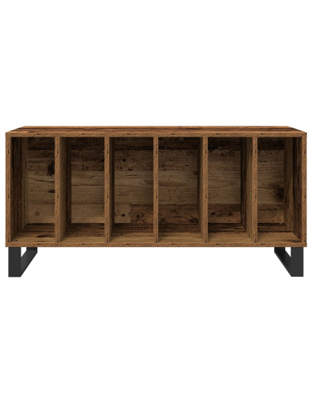 Mobile porta vinili rovere artigianale 100 x 38 x 48 cm
