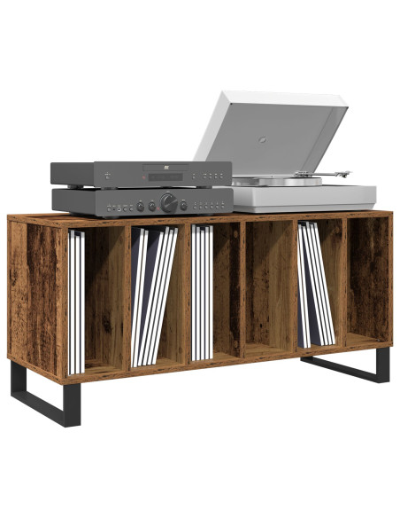 Mobile porta vinili rovere artigianale 100 x 38 x 48 cm