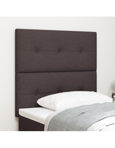 Testiera con testiera Marrone Scuro 80 cm Pelle Sintetica