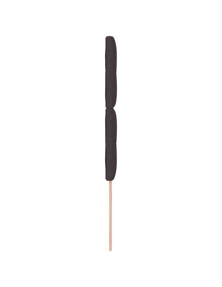 Testiera imbottita  marrone scuro 80 cm in tessuto