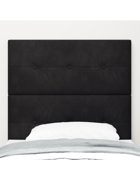 Testiera con testiera Nero 80 cm Pelle Sintetica