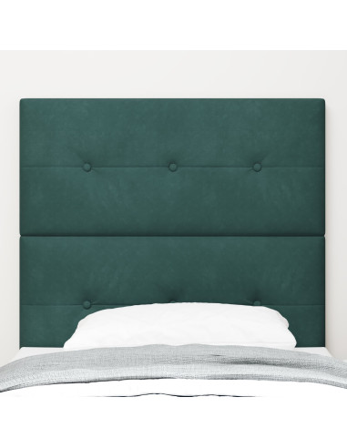 Testiera con testiera Verde Scuro 80 cm Pelle Sintetica