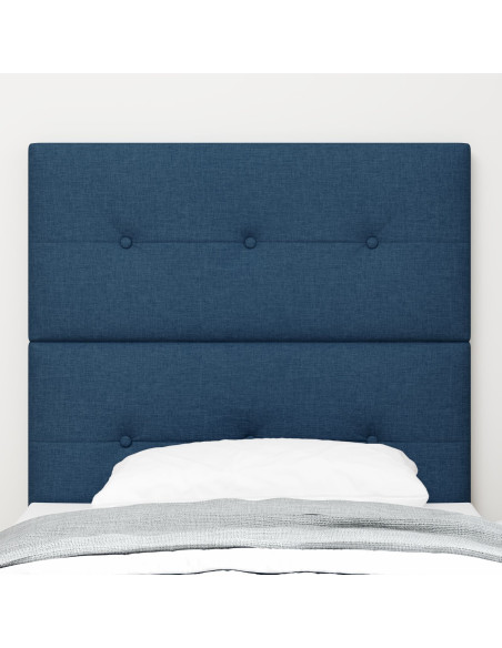 Testiera  Button Tufted Blu 90 cm Tessuto