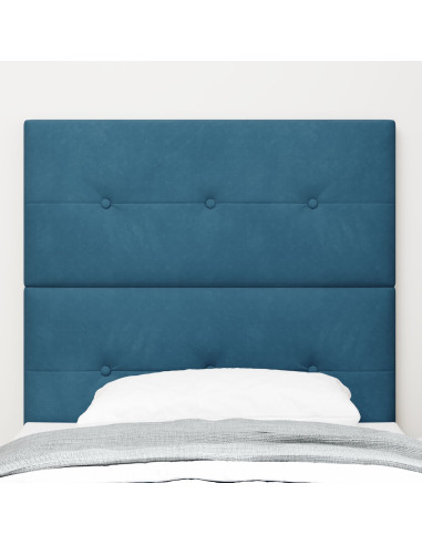 Testiera con testiera Blu Scuro 90 cm Pelle Sintetica