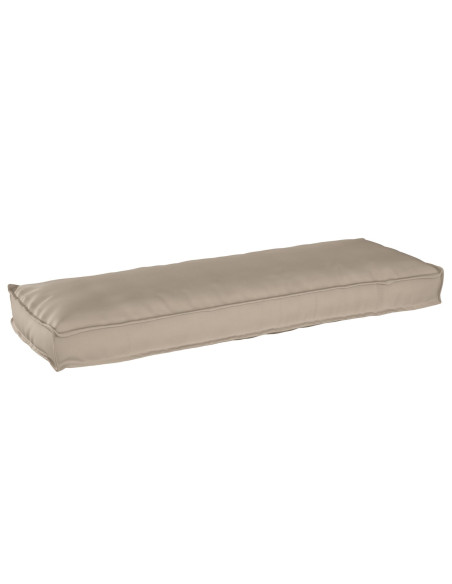 Cuscino per Pallet  per Panchina Tortora 120x40x8 cm Tessuto Oxford