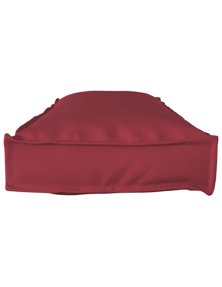 Cuscino per Pallet  per Panchina Rosso Vino 120x40x8 cm Tessuto Oxford