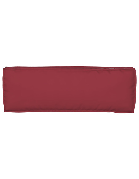 Cuscino per Pallet  per Panchina Rosso Vino 120x40x8 cm Tessuto Oxford