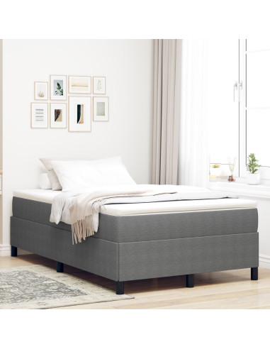 Letto a molle Grigio chiaro 120 x 190 cm Velluto