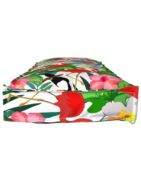 Cuscino per panca  Giungla tropicale 120x40x8 cm tessuto Oxford