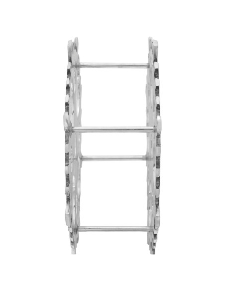 Portabottiglie  Argento 39x14x39 cm in Alluminio