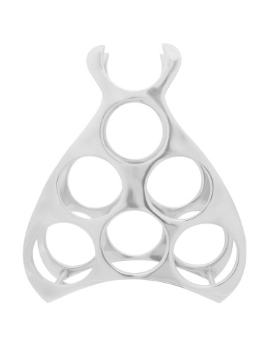Portabottiglie Argento 32 x 14 x 37.5 cm Alluminio