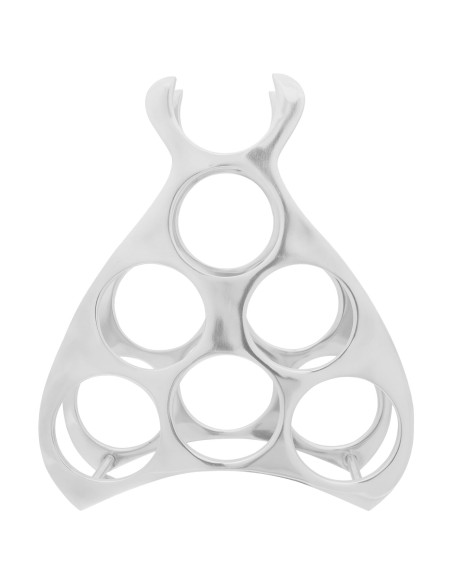 Portabottiglie Argento 32 x 14 x 37.5 cm Alluminio