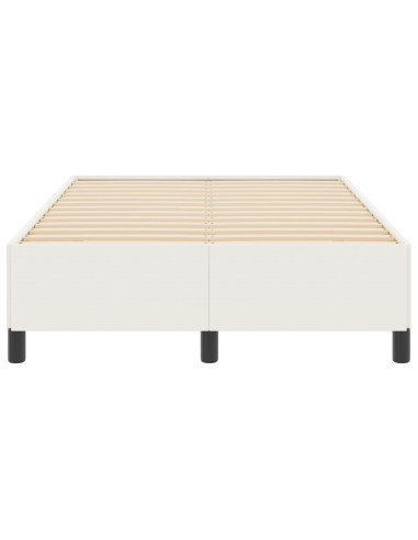 Letto a molle Crema 120 x 190 cm Velluto