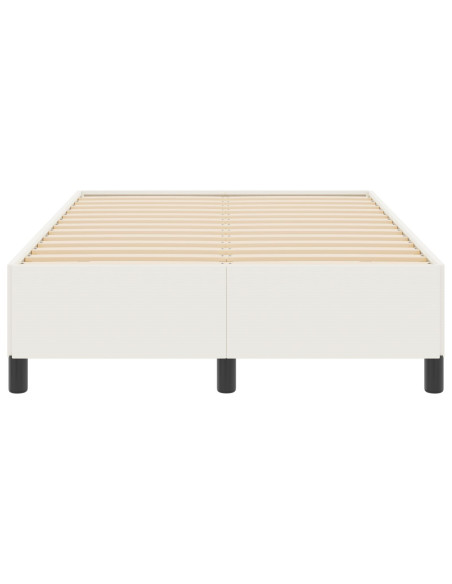 Struttura Letto Crema 120x190 cm in Tessuto A Coste