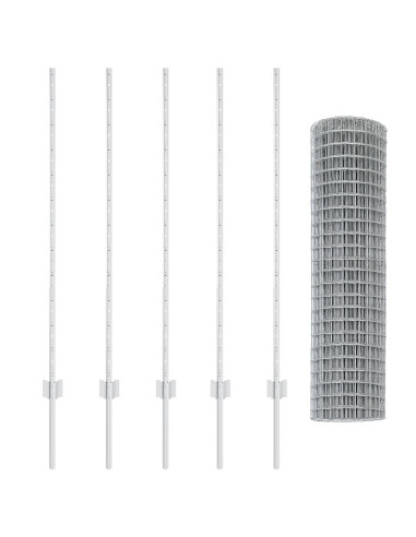 Recinzione con Posto Argento 1,2 x 10 m Acciaio