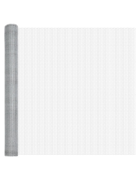 Posti per Recinzione  10 pezzi U-Channel 150 cm Acciaio Zincato, Recinzione Esagonale  1.5x10 m Acciaio Zincato