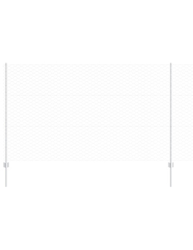 Recinzione con Posto Argento 1,4 x 10 m Acciaio