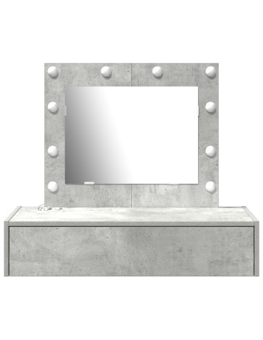 Tavolo da Trucco Grigio 83 x 40 x 70 cm Legno multistrato