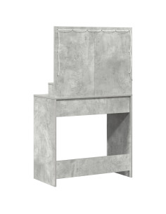 Tavolo da Trucco con cassetto Grigio cemento 79 x 41 x 135 cm