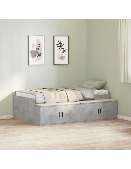 Rete letto  Grigio cemento 75x190 cm