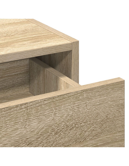Toeletta da parete  in Rovere Sonoma 100x40x70 cm