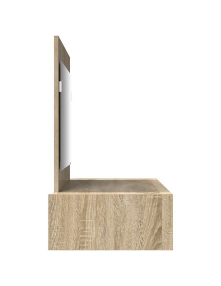 Toeletta da parete  in Rovere Sonoma 100x40x70 cm