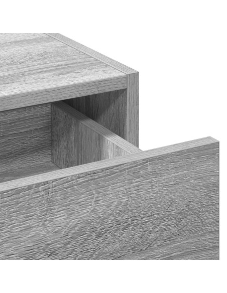 Tavolo da trucco appeso Grigio Sonoma 83x40x70 cm